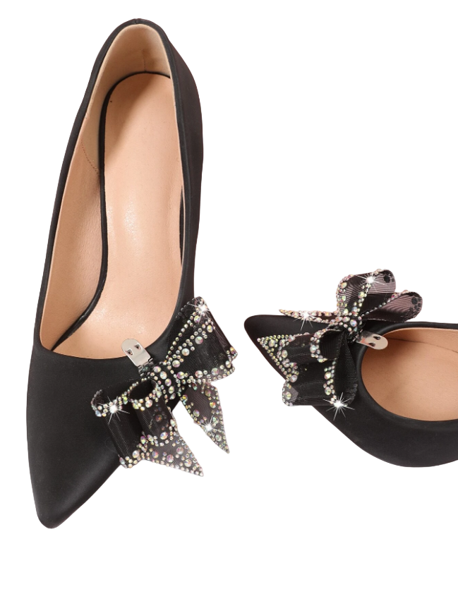 Lacinho Decorativo para Sapato - Broche Clip Removível