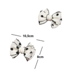 Branco com bolinha Preta