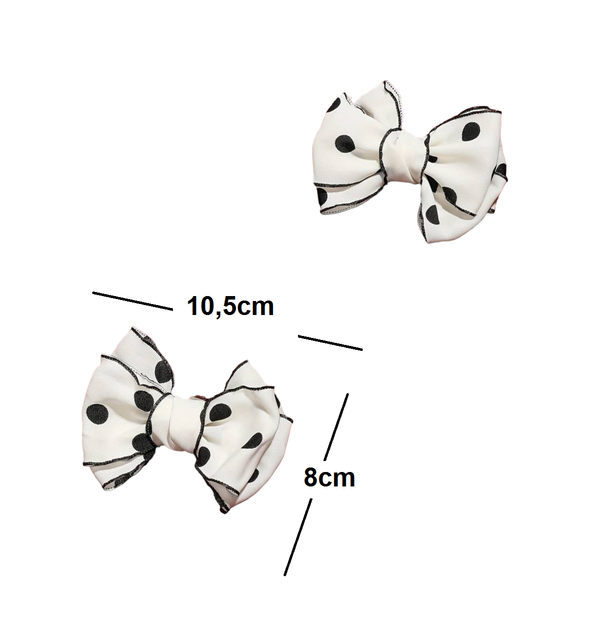 Laço poá Decorativo para Sapato - Broche Clip Removível