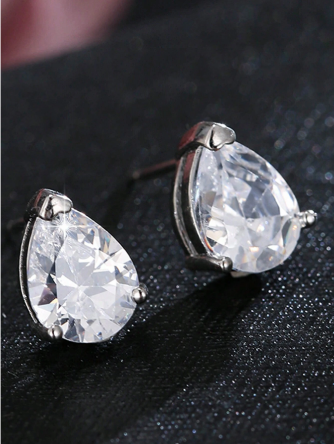 Conjunto riviera colar brinco de luxo com zircônias