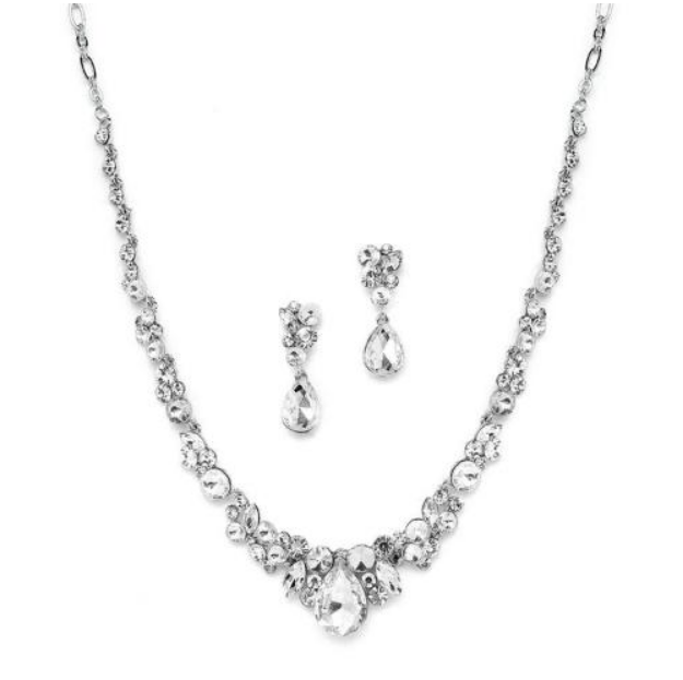 Opções de conjunto de colar e brinco para festas de gala e cerimônias