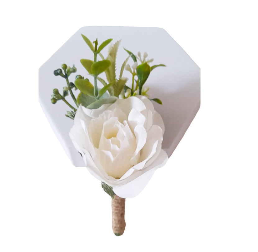 Flor de lapela artificial de alta qualidade para casamento