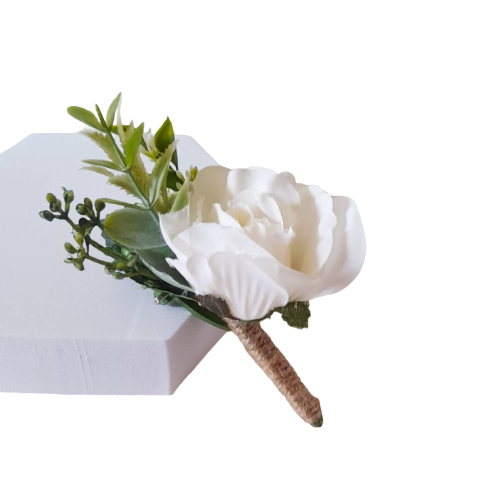 Flor de lapela artificial de alta qualidade para casamento