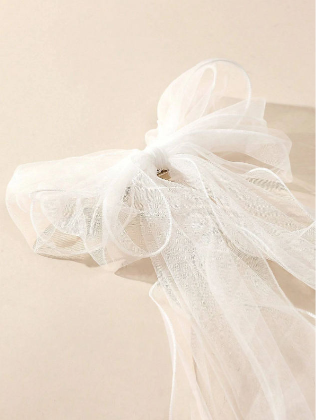 VÉU LAÇO V101 (3) véu laço para noiva casamento civil, despedida de solteira, pré-wedding