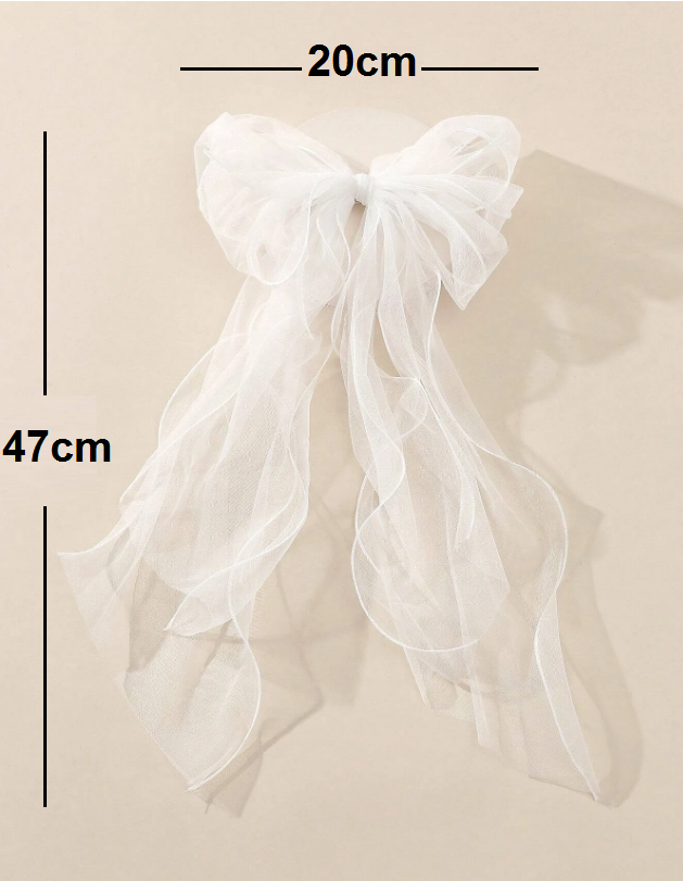 VÉU LAÇO V101 (4) véu laço para noiva casamento civil, despedida de solteira, pré-wedding