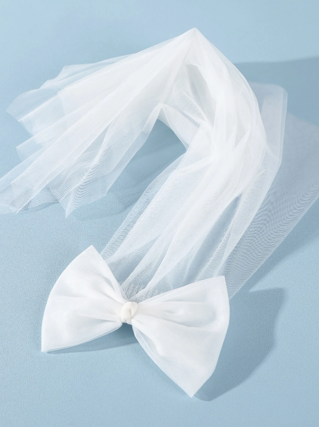 VÉU V100 (4) véu laço para noiva casamento civil, despedida de solteira, pré-wedding