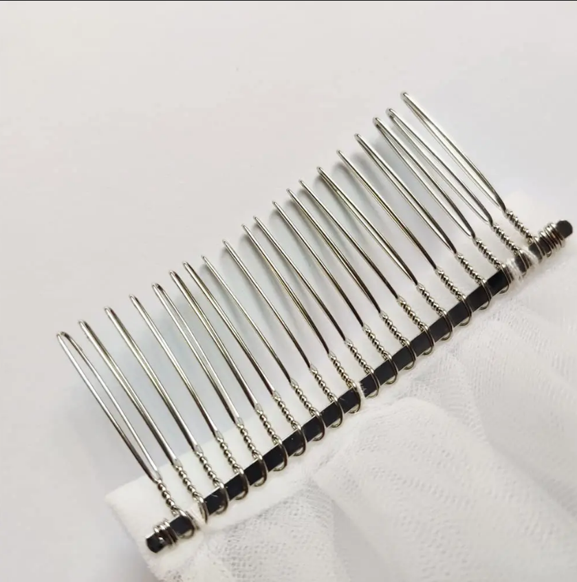 VÉU V105 (14) Véu de noiva duas camadas com volume e acabamento bordado luxo