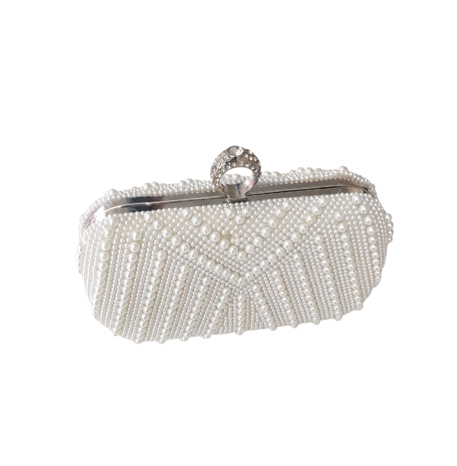 bolsa pérola (5) Bolsa clutch de pérolas branca luxo ideal para madrinha mãe dos noivos festa