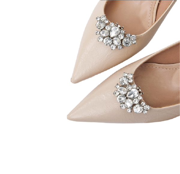 Broche Pedraria Clip Removível para Sapato Noiva Madrinha Festa