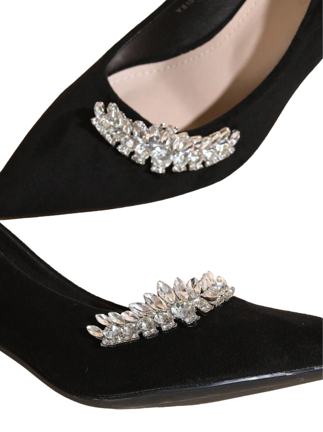 Broche Pedraria Clip Removível para Sapato Noiva Madrinha Festa