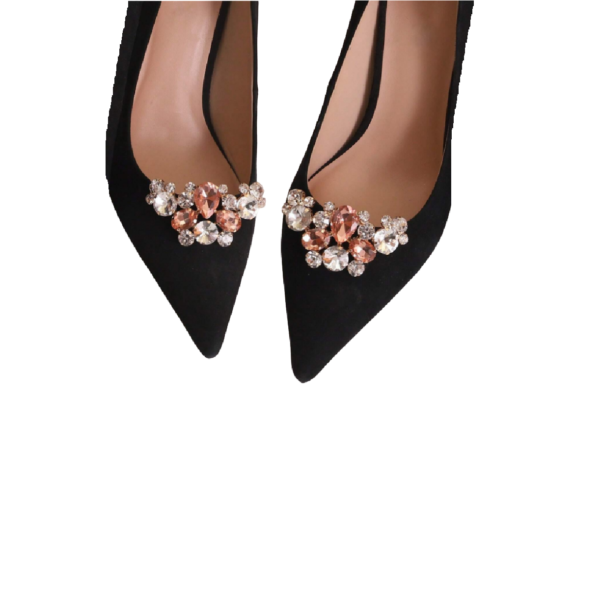 Broche Pedraria Clip Removível para Sapato Scarpin Madrinha Festa