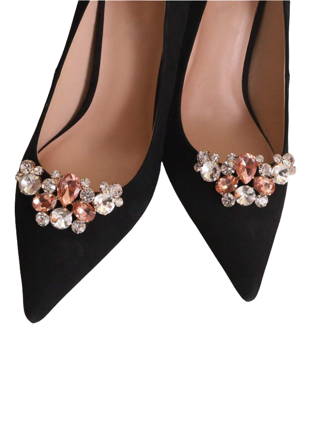 broche sapato s119 (4) Broche Pedraria Clip Removível para Sapato Scarpin Madrinha Festa