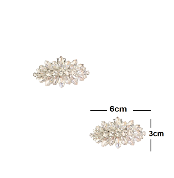 Broche Pedraria Clip Removível para Sapato Noiva Madrinha Festa