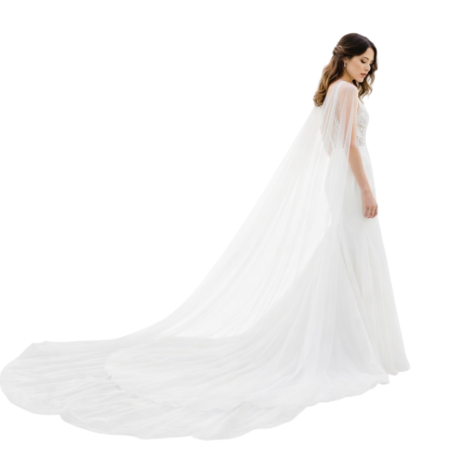 Capa para Vestido de Noiva Estilo Véu Cauda Longa Capa para Vestido de Noiva Estilo Véu Cauda Longa