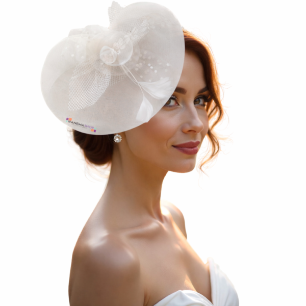 Fascinator casquete chapéu vintage para noiva ou madrinha
