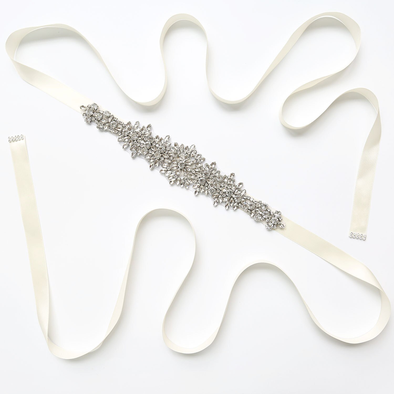 Cinto bordado para vestido de noiva off-white bordado