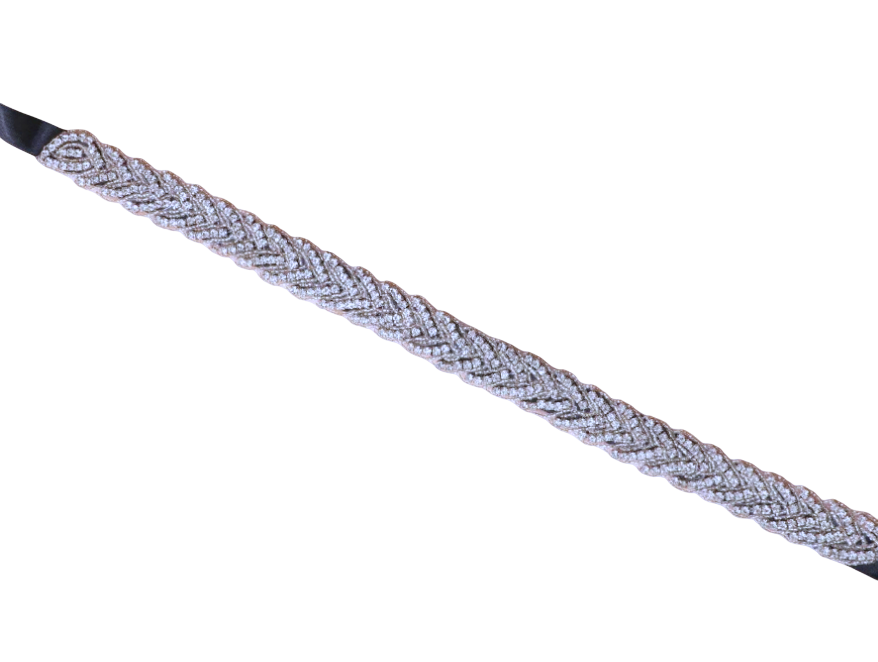 cinto bordado para vestido de festa preto