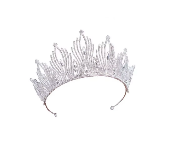 Coroa de miss concurso debutante alta majestade com cristais gota gigantes luxo