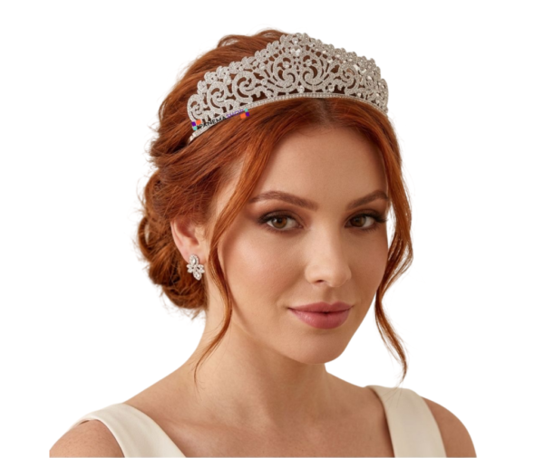 coroa de noiva ou debutante cristais