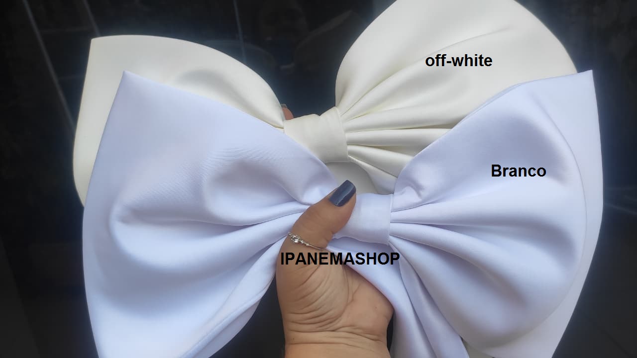 Laço para vestido de noiva removível aplicado nas costas luxo