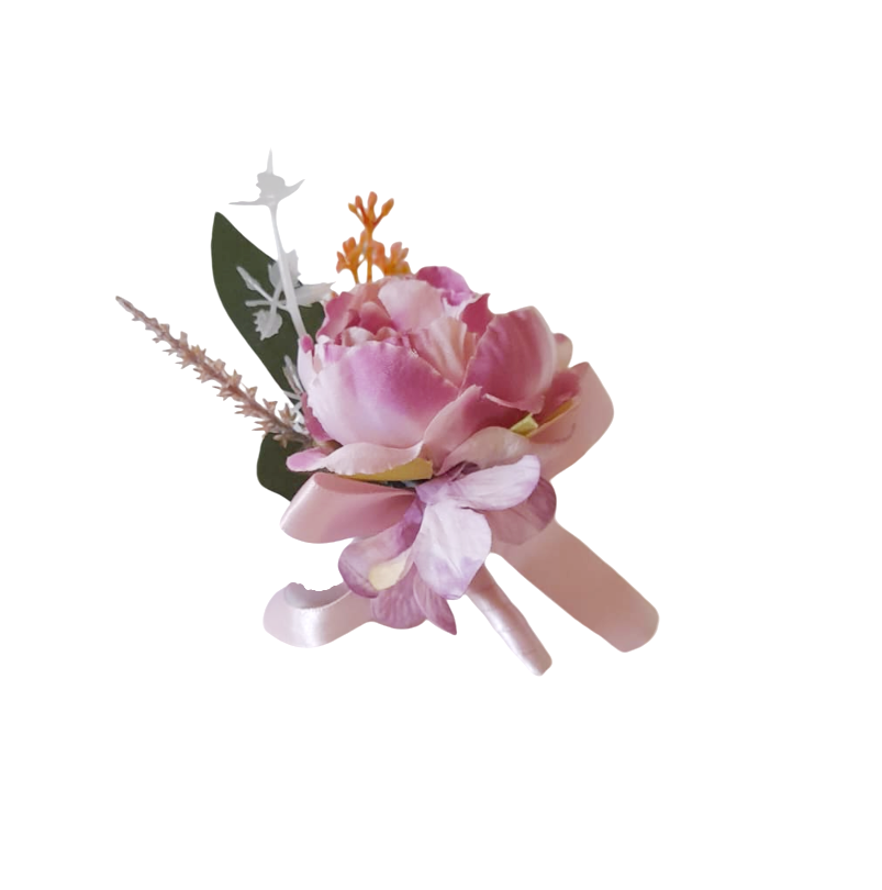 Flor de lapela artificial de alta qualidade para casamento flor lilás
