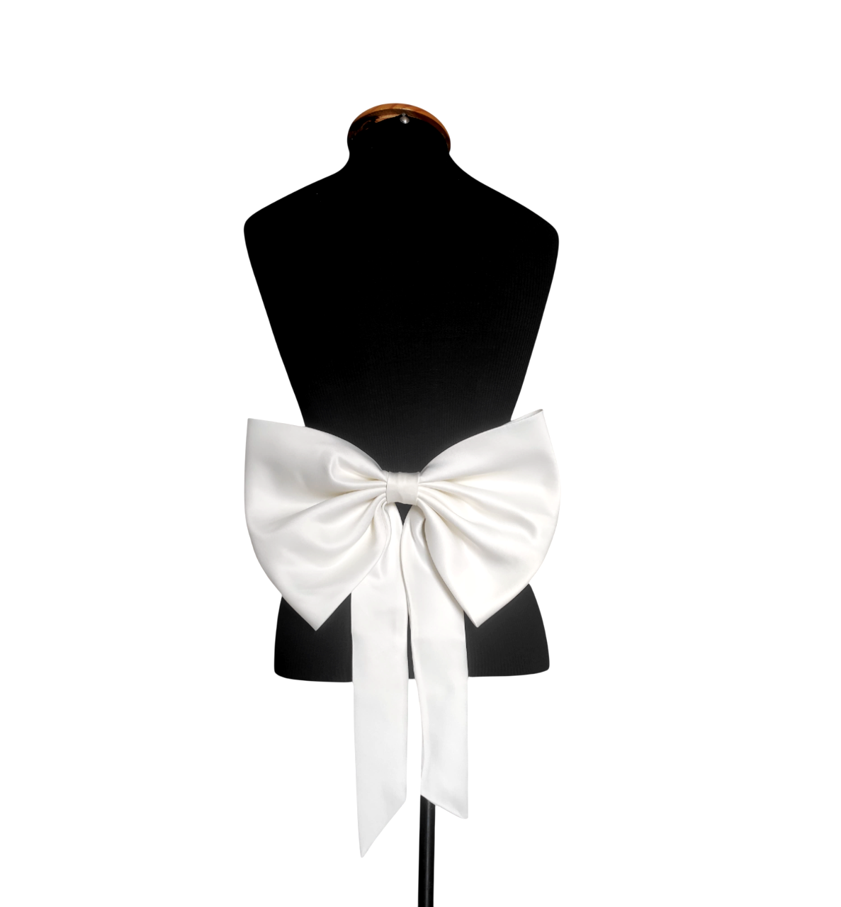 Laço para vestido de noiva removível aplicado nas costas luxo