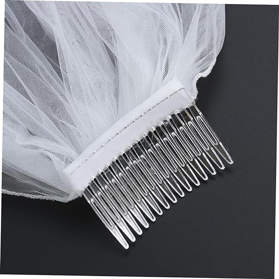 véu v107 -ipanemashop (6) Véu de noiva curto com pontos de luz para casamento civil