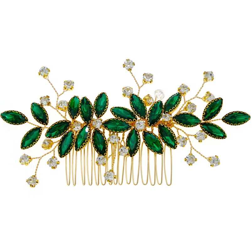 arranjo de cabelo verde esmeralda para madrinha mãe dos noivos festa