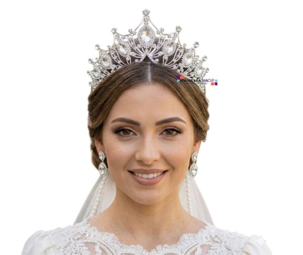coroa de noiva e debutante altura máxima 7cm tiara