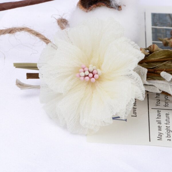 arranjo de cabelo flor para daminha batizado criança