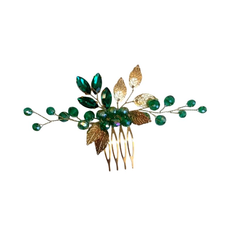 arranjo de cabelo verde esmeralda para madrinha mãe dos noivos festa