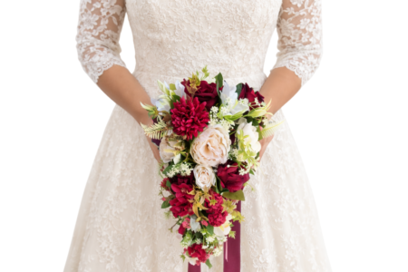 Buquê de Noiva Cascata Marsala, Lilás ou Off-white – Buquê Permanente Buquê de Noiva Cascata Marsala, Lilás ou Off-white – Buquê Permanente