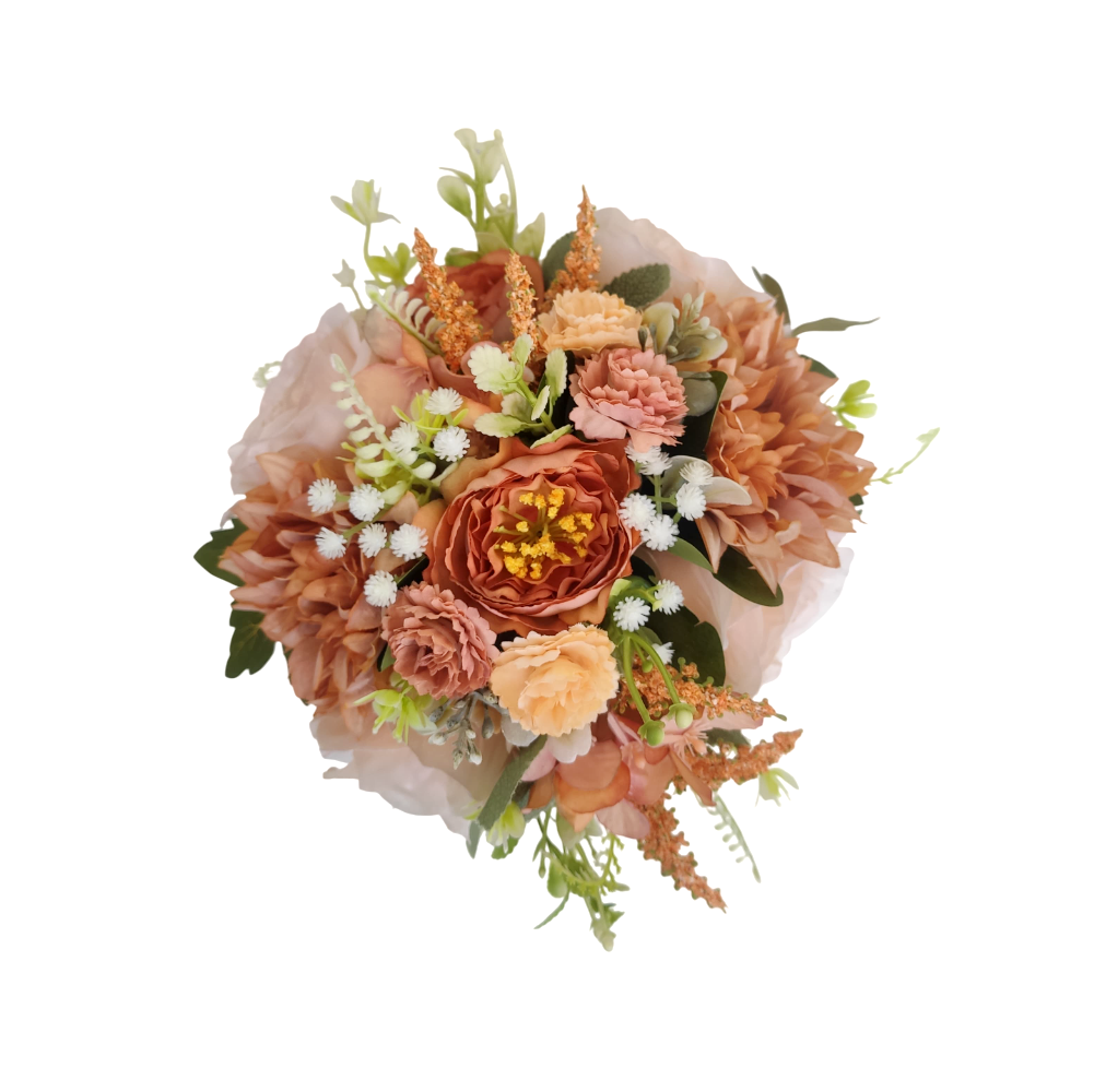 buquê permanente para noiva, tons terrosos puro luxo!