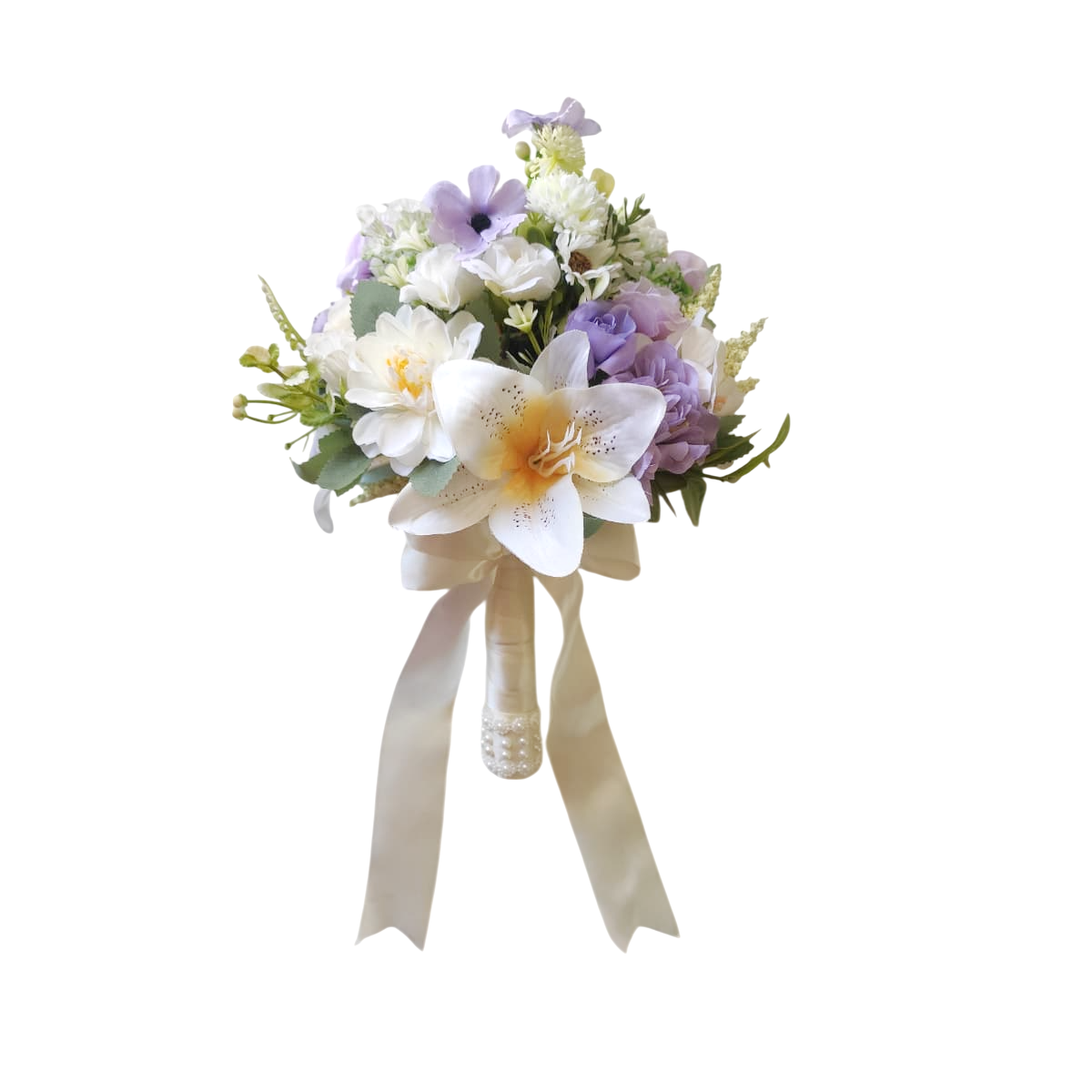 buque permanente bn111 (9) buquê permanente detalhe lilás lírios e flores do campo