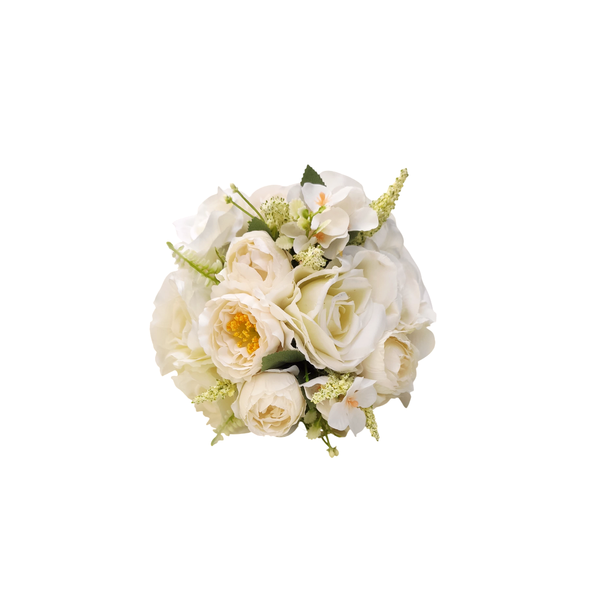 buquê rosas e orquidea bn120 -1 (2) Buquê de noiva permanente luxo rosas e orquídea phalaenopsis