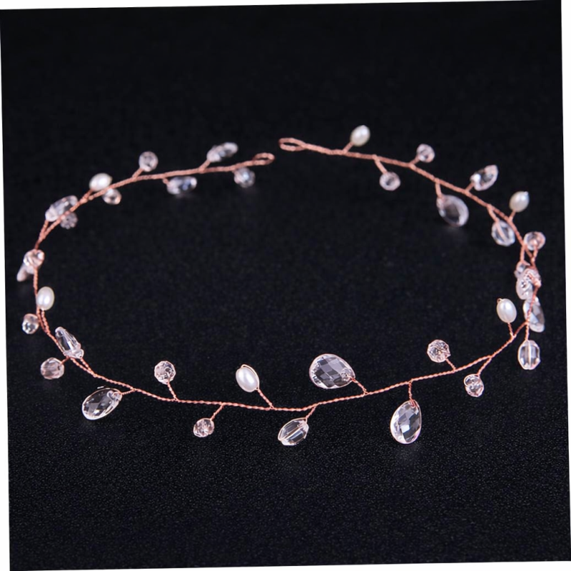 tiara ponto de luz - fio rosé