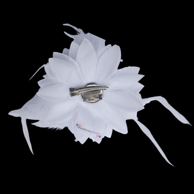 grinalda fascinator penas noiva casamento civil