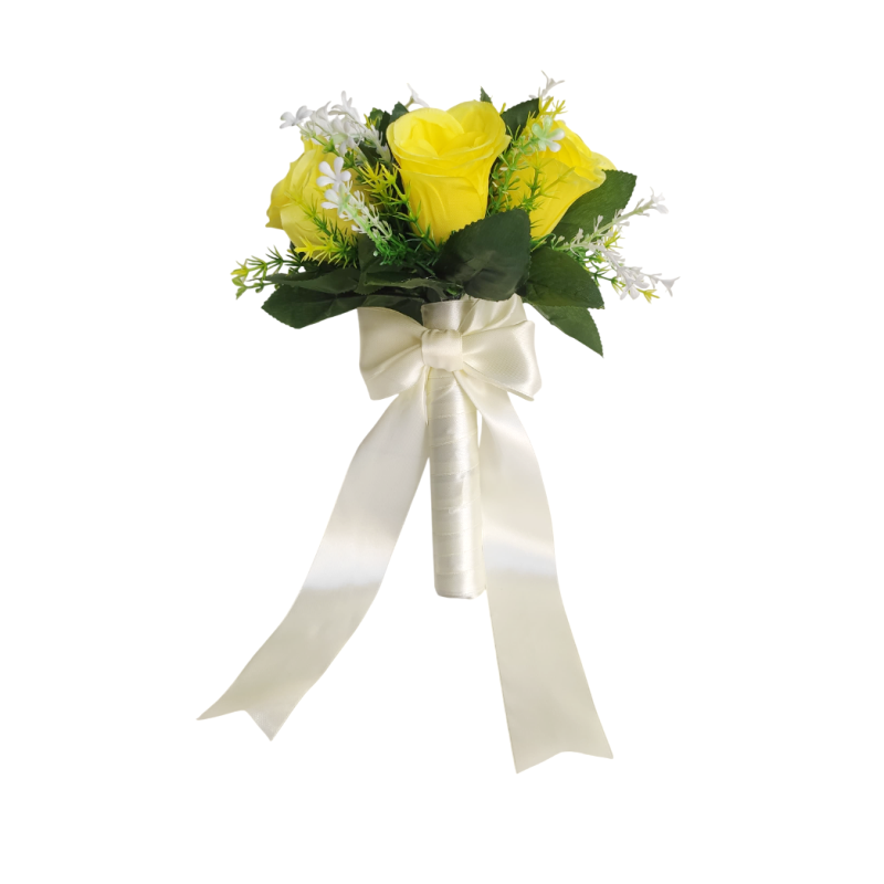 buquê rosas amarelas, buque permanente para casamento civil, fotos préwedding ou daminha