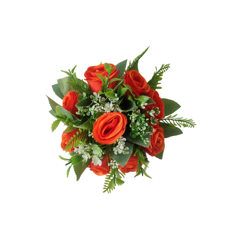 buquê rosas laranja, buque permanente para casamento civil, fotos préwedding ou daminha