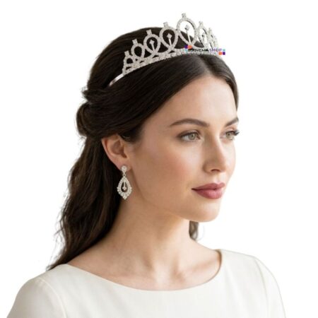 Tiara Tipo Coroa para Noiva Casamento Civil Pré-wedding Debutante Daminha